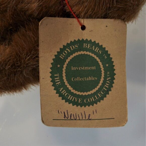 Boyds Bears And Friends Neville Bear Plush Vintage 1990-95 Archive Collection - Picture 7 of 10